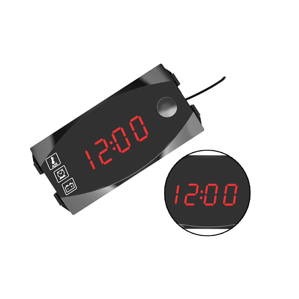 12 в 3 1 цифровой светодиодный дисплей измерители вольтметр часы IP67