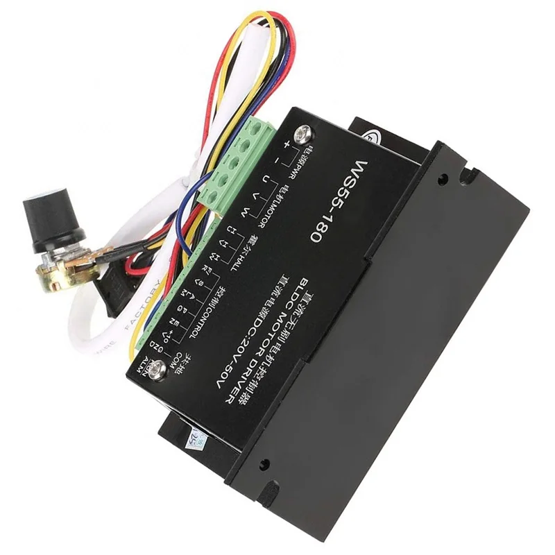 WS55-180 драйвер двигателя постоянного тока 20 V-с алюминиевой крышкой 50В ЧПУ