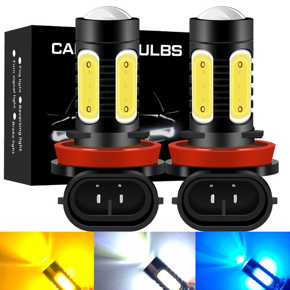 2Pcs H8 H11 HB4 HB3 H27 Led 880 881 P13W Led Bulb PSX26W H27 H16 5202 1500LM 6000K White Car Fog Light Day Lamp Auto 12V 24V