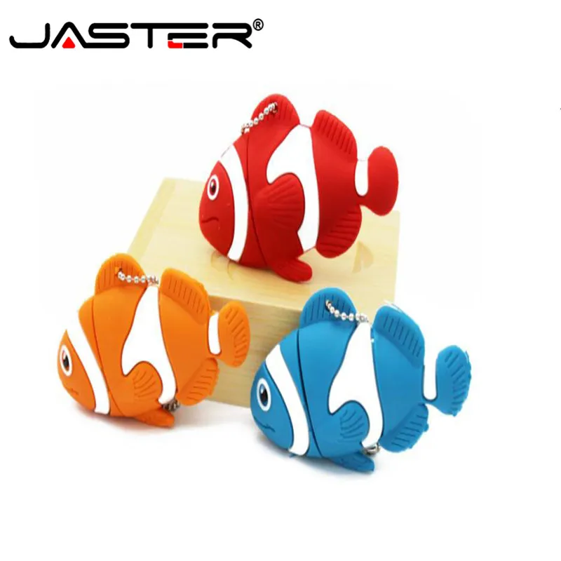

JASTER Animal USB 2.0 Flash Drive Pen Drive Cute Goldfish Memory StickUSB 2.0 16GB 8GB 32GB 64GB 8GB