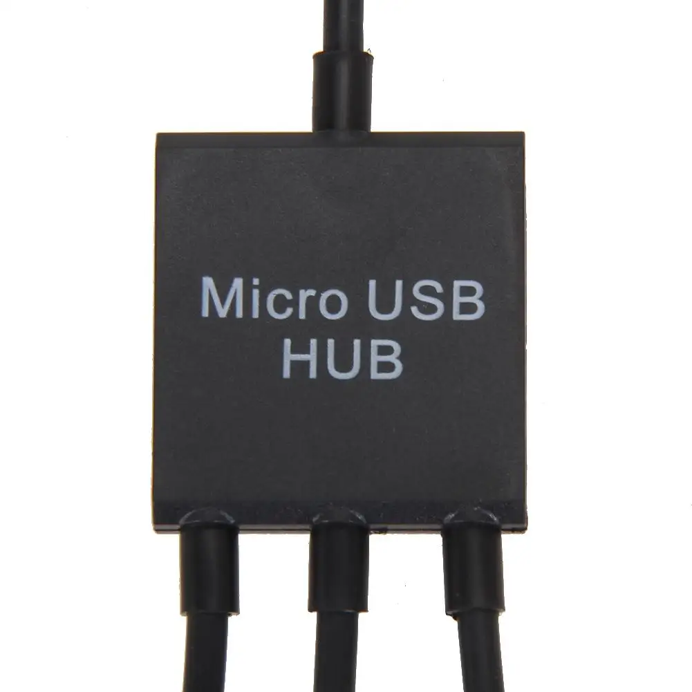 3-в-1 Многофункциональный двойной микро-USB хост OTG концентратор адаптер кабель
