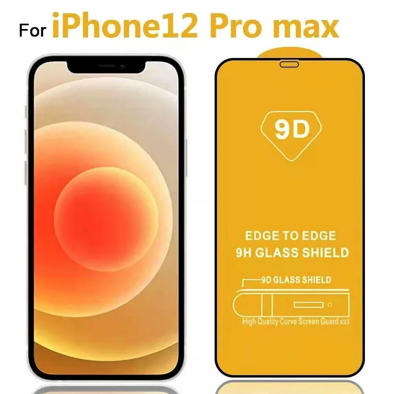 Защитное стекло 9D для iphone 12 Pro max/XS MAX/XR/200 Plus/SE 678 pro max 2020/11 шт.|Защитные стёкла и