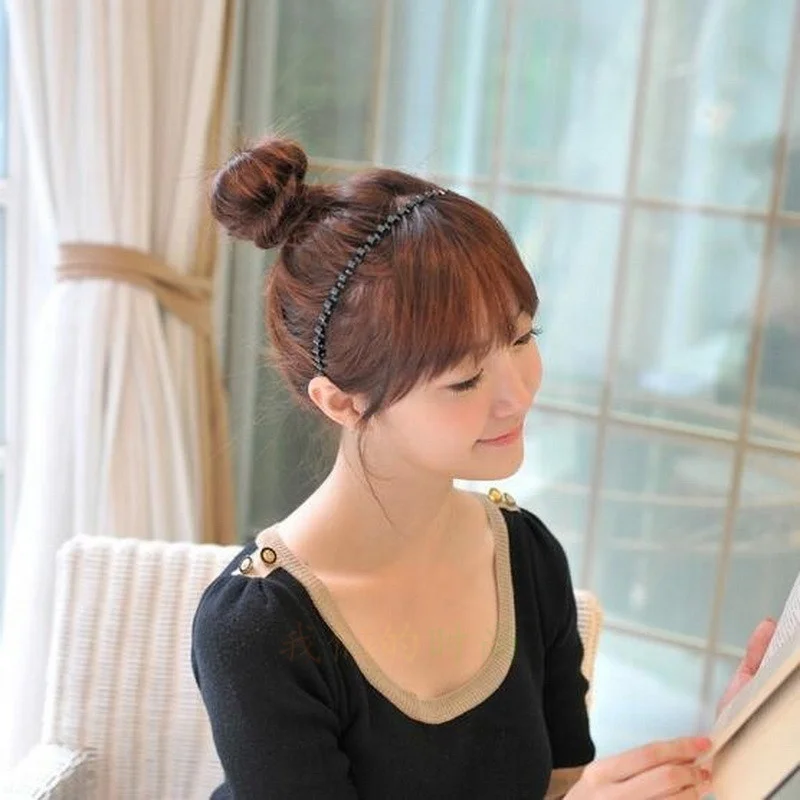 Модная волнистая повязка на голову|Заколки для плетения кос| |