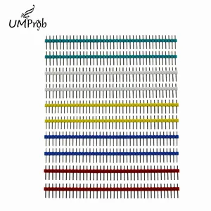 10 шт. 40-контактный 1x40 Однорядный штекер 2,54 ломаемый штыревой разъем 40-контактный разъем для arduino