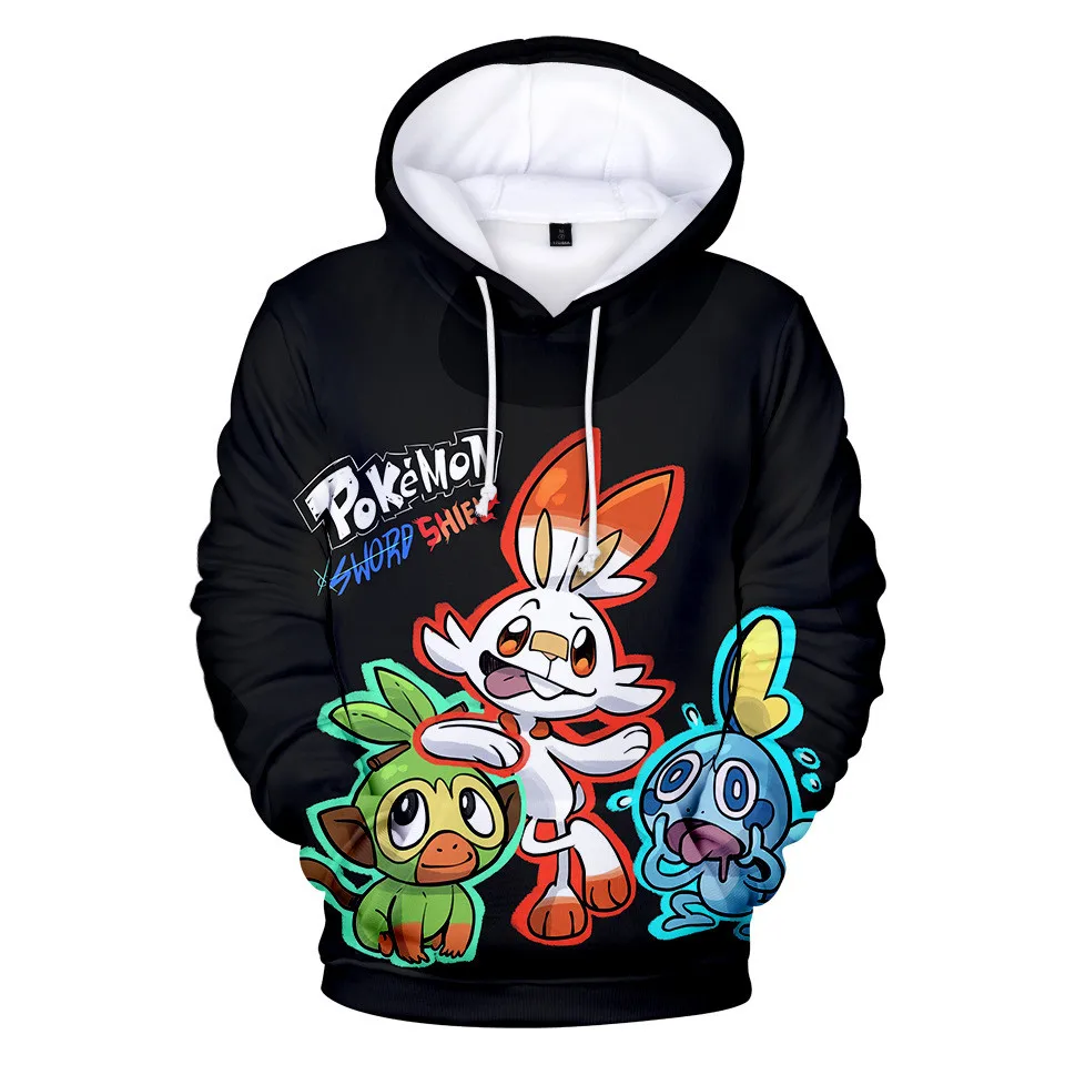 Pikachu Pokemon Go 3D Graphic Sweatshirt Hoodies Men Women Umbreon Sweatshirts Hoodie Men Pullover Boys Game Jacket Clothes