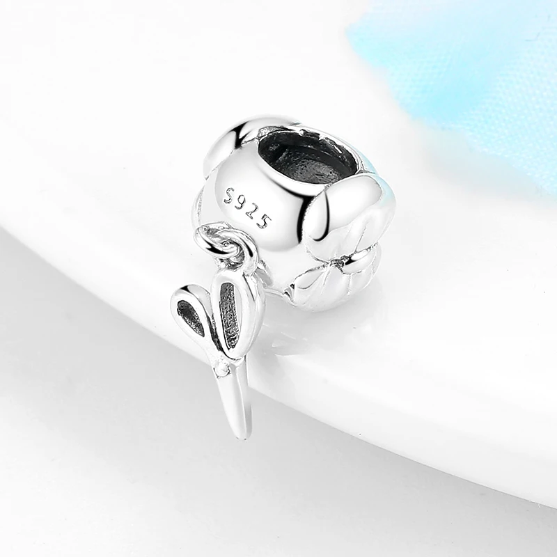 Новые 925 пробы серебряные портные пуговицы с бантами и ножницами подходят для