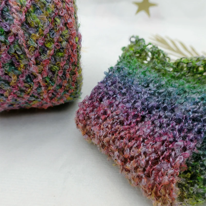 Пряжа из мягкой радужной шерсти 500 г/шарик пряжа для вязания крючком космическая