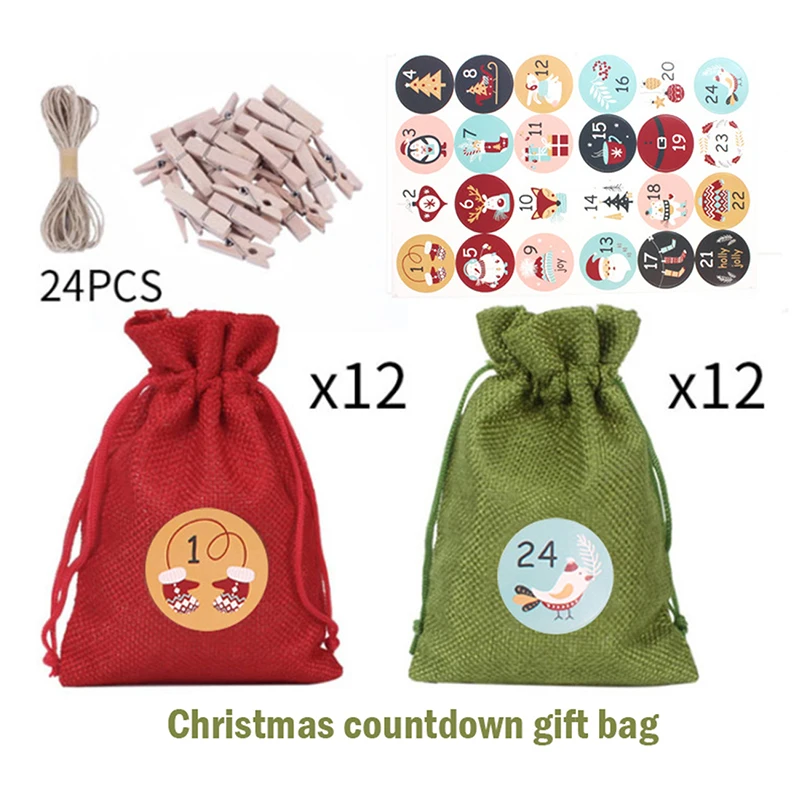 

Рождественские подарочные пакеты с Санта-Клаусом, оригинальные украшения для упаковки подарков, сумка для хранения для детей, рождественск...