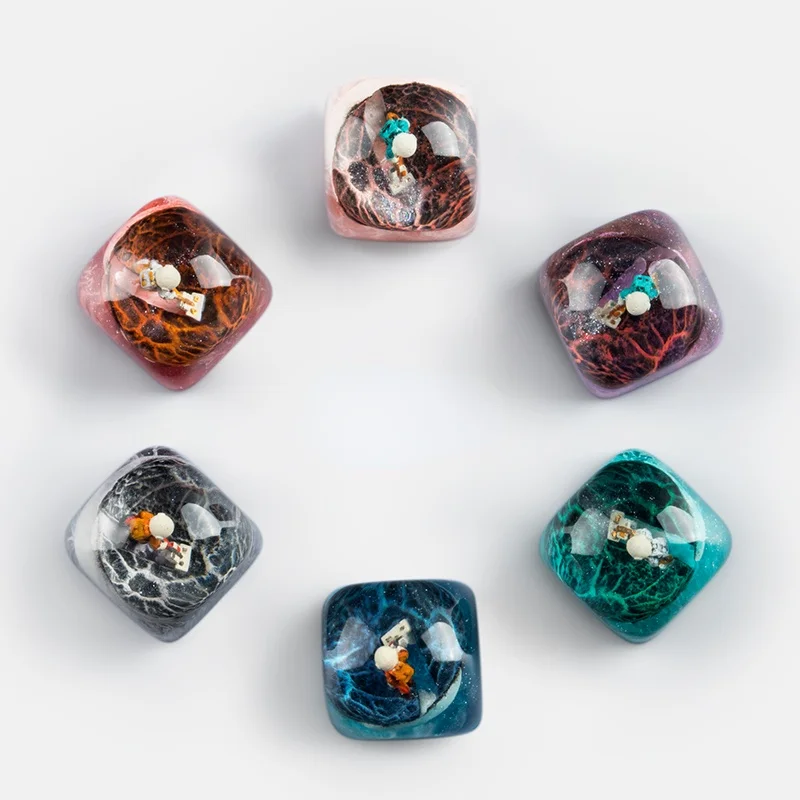 Lunar Surface Creative Resin Keycap