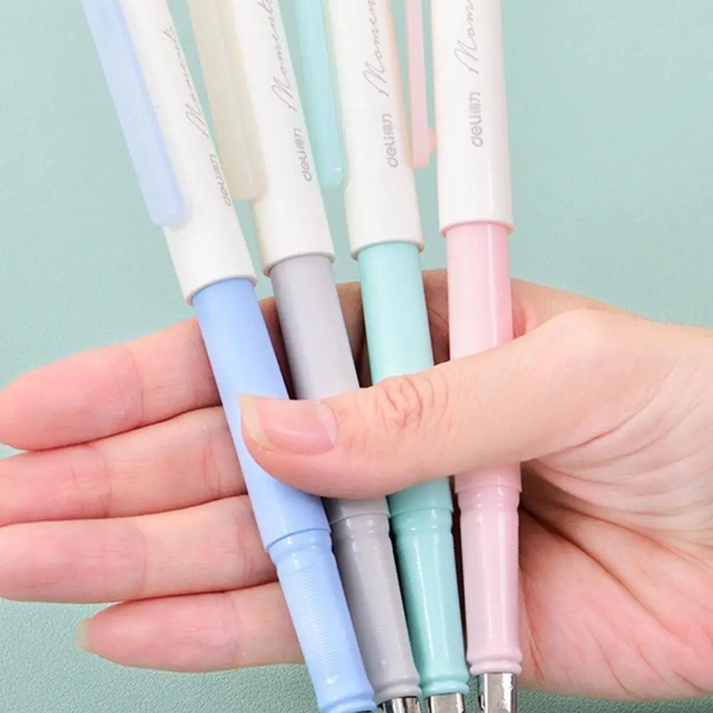 

Kawaii Candy Color Fountain Pen Student Calligraphy Pen EF Bright Tip Pen Set With Storge Box Student Supplies Office Gift