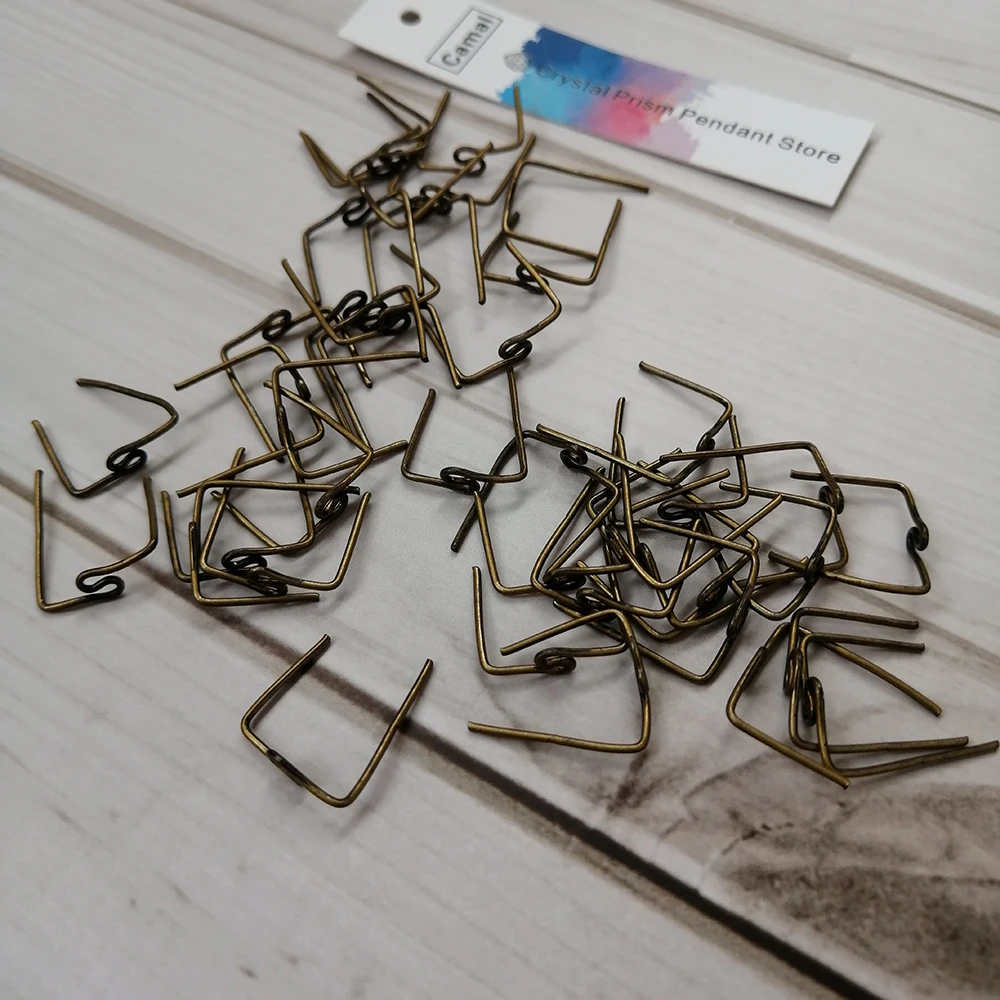 Camal 100 шт 14 мм Античная бронзовая М-образная витая шпилька соединители для