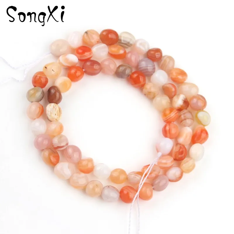 5-7 мм нерегулярные красные бусины из агатов Персидского залива натуральный