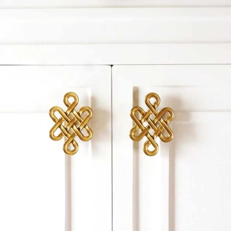 Китайская Мебель с узлами латунные ручки для ящиков фурнитура мебели ручка