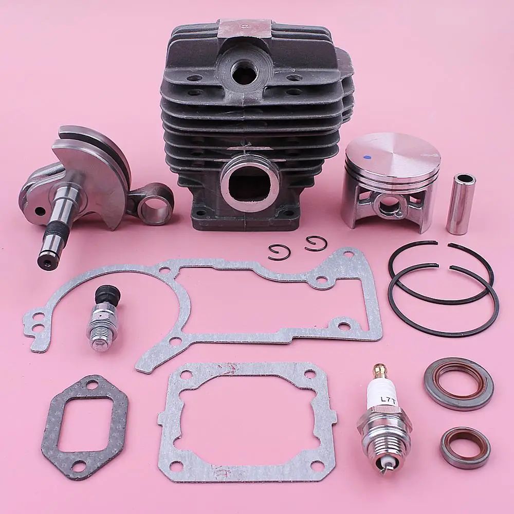 

52mm Cylinder Crankshaft Oil Seal Piston Kit For Stihl MS440 044 Chainsaw Complete Gasket Set 1128 020 1227, 1128 029 2301