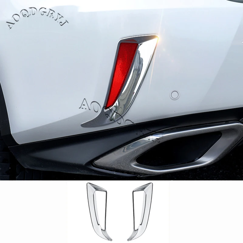 

2pcs For Lexus RX 300 200T RX450h 2016-2018 ABS Chrome Rear Fog Light Fog Lamp Moulding Cover trim Car Styling Accessories