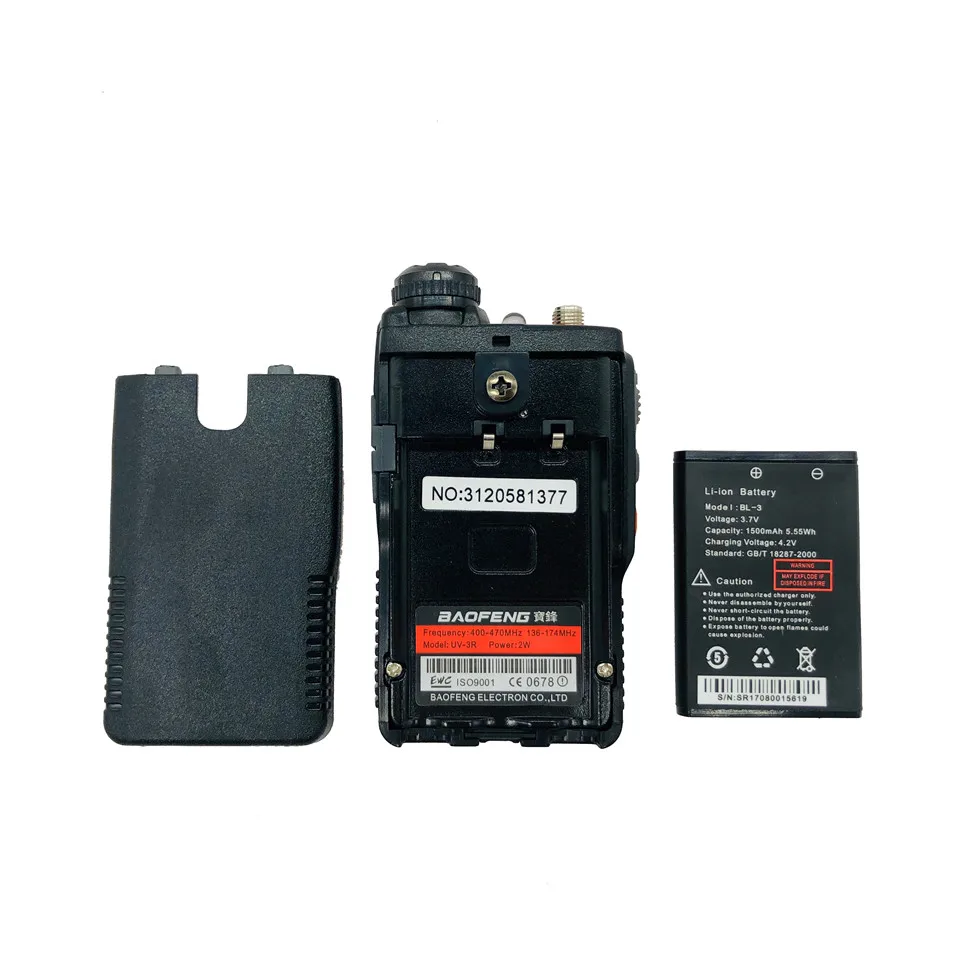 Baofeng иди и болтай Walkie Talkie “иди и UV-3R 136-174/400-470 МГц Портативный CB радио УФ 3R плюс мини Любительская рация двойного диапазона с возможностью для кемпинга на открытом воздухе