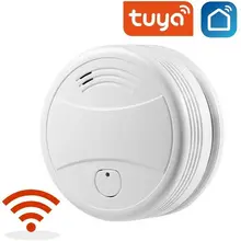 Tuya WiFi Smoke Alarm Smart Smoke Detector Home Security Alarm System Fire Protection Alarm Smart Life Work With Google Home