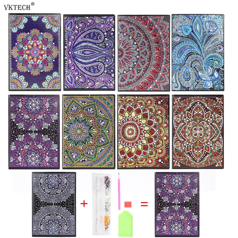 DIY мандалы специальной формы алмазная живопись ноутбук 50 страниц A5 альбом для