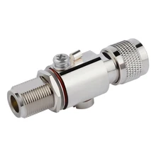 0Mhz - 6000MHz antenna Lighting Protector Coaxial Lightning Arrester Protection Devices N Male Plug to N Female