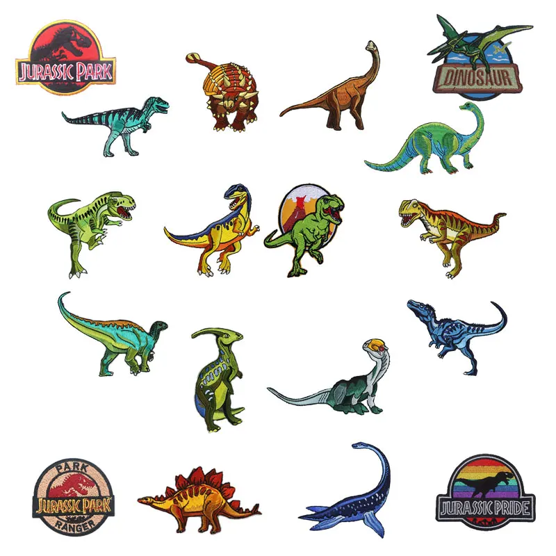 Нашивки-аппликации для одежды наклейки на футболки в стиле парка Юрского периода