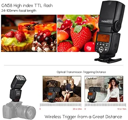 Светодиодная лампа для видеосъемки YONGNUO YN565EX III YN565 EX Беспроводной TTL Вспышка Speedlite