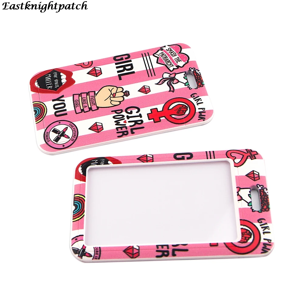 12 шт./лот E3033 мультфильм феминизм шнурки брелок значок ID Мобильный телефон