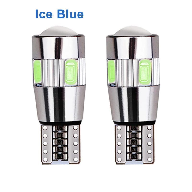 

2PCS Multi-color Car Led Decoding Wide Light Super Bright T10-5630-6smd Wide Light Car Lights Signal Lamp Car Lamp Accessories