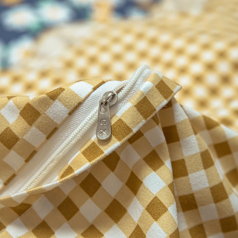 Голубое постельное белье принцессы Детский комплект с пододеяльником