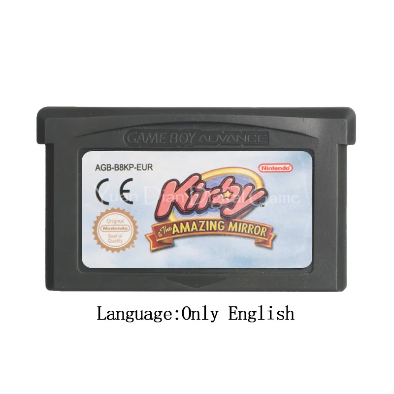 Картридж для игровой консоли Nintendo GBA Kirby и удивительная зеркальная Европейская