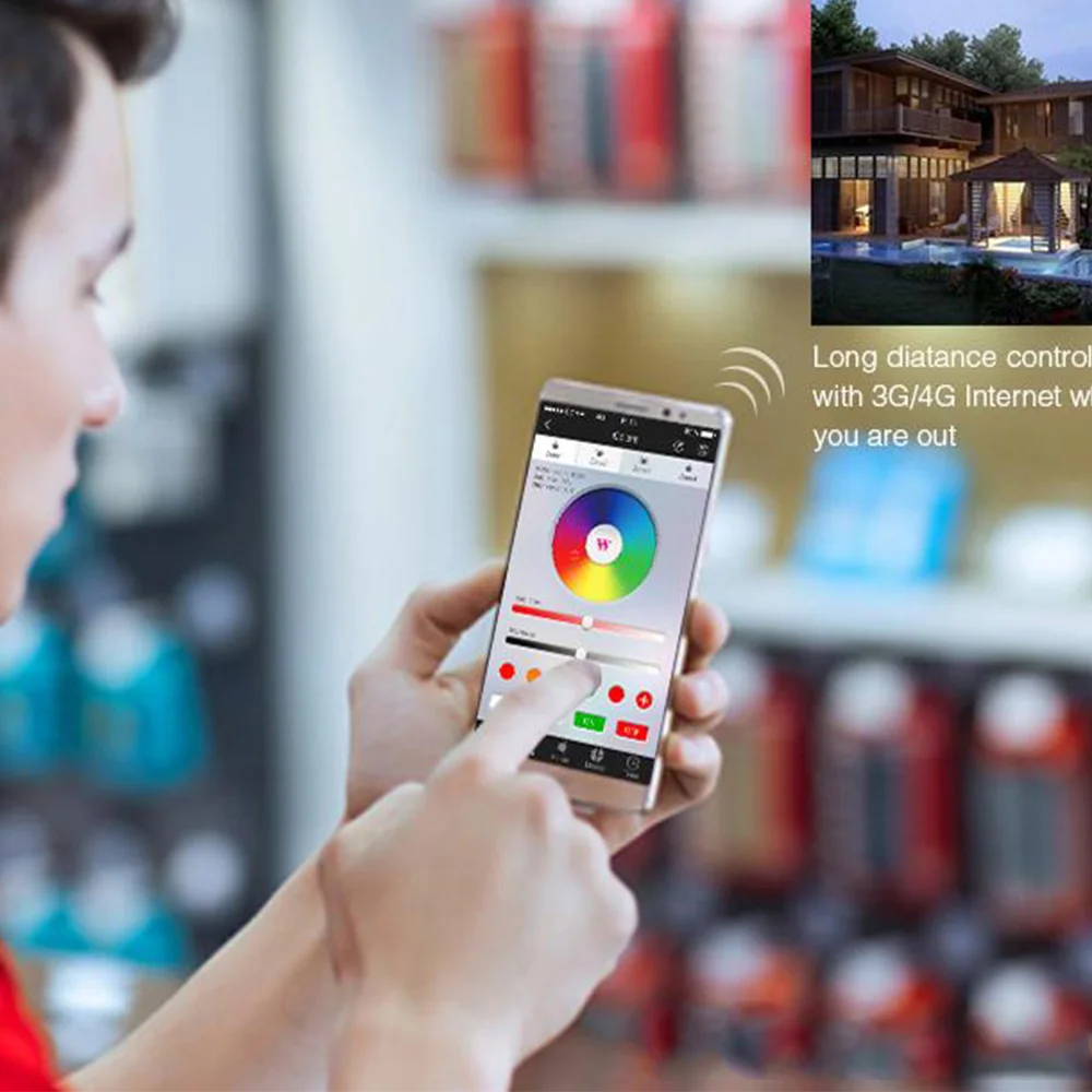 Новинка светодиодный Wi Fi контроллер умный беспроводной шлюз 2 4 ГГц голосовой Rgb