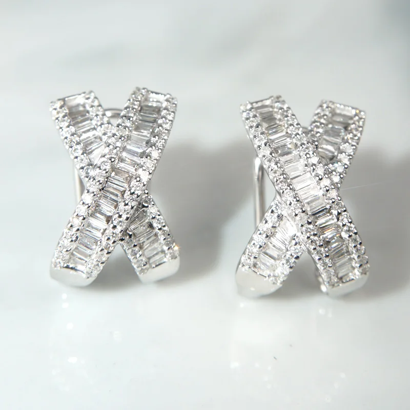 

Шарм для лаборатории с бриллиантом cz серьги-гвоздики в форме 925 стерлингового серебра обручальные серьги для женщин Свадебные драгоценный камень вечерние ювелирные изделия