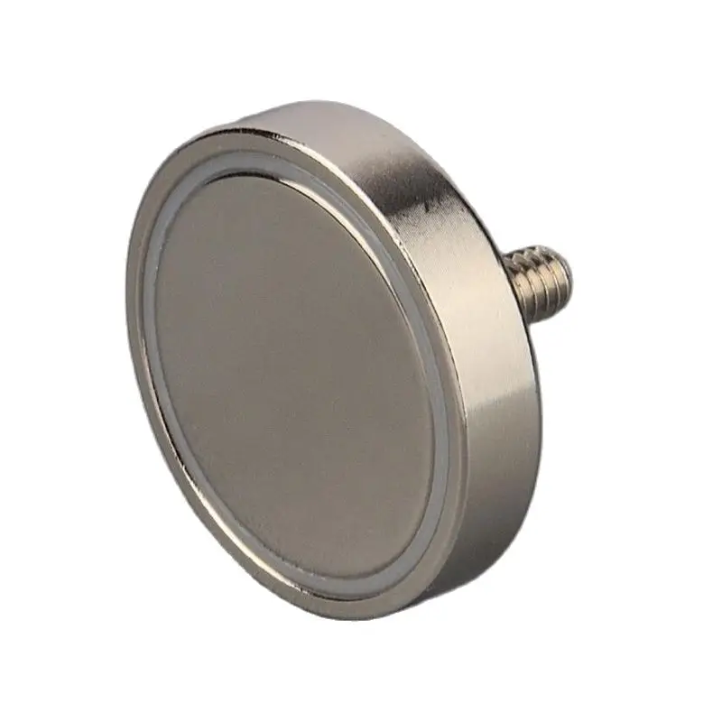 

2PCS 150LBS Vertical Strong Neodymium Disc Magnet Fixing Magnetic Material Base Base with 1/4''-20 Male Threaded Stud