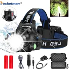 Ультраяркий светодиодный налобный фонарь Pocketman L2T6, масштабируемый Головной фонарь, USB-зарядка, Головной фонарь постоянного тока, водонепроницаемый Головной фонарь, Головной фонарь, фонарик