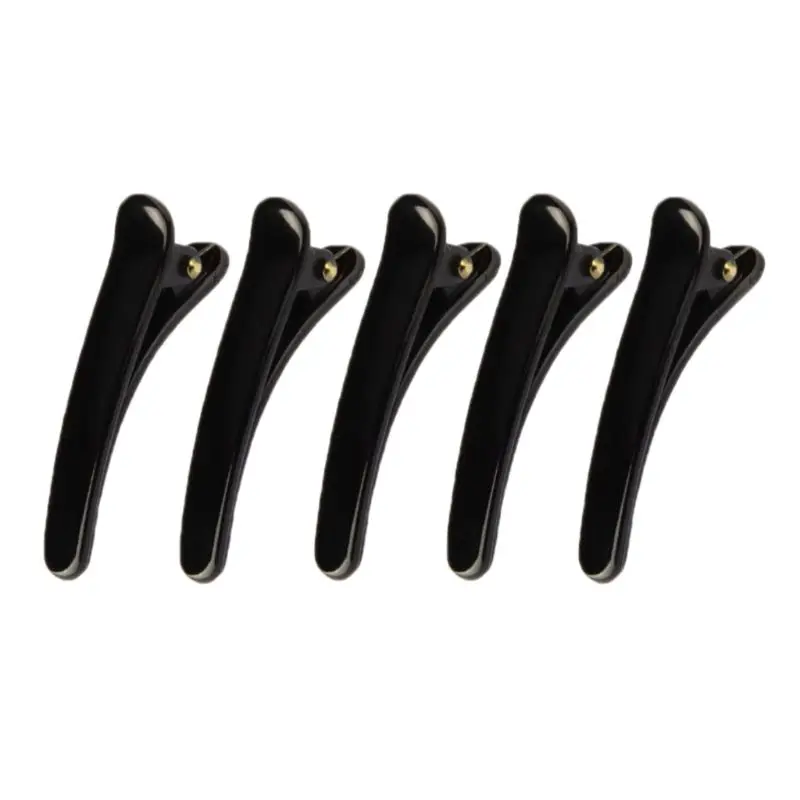

1Pc Women Girls Black Plastic Single Prong Hair Clip Professional Hairdressing Salon Non-Slip Hair Bows Alligator Barrettes My11
