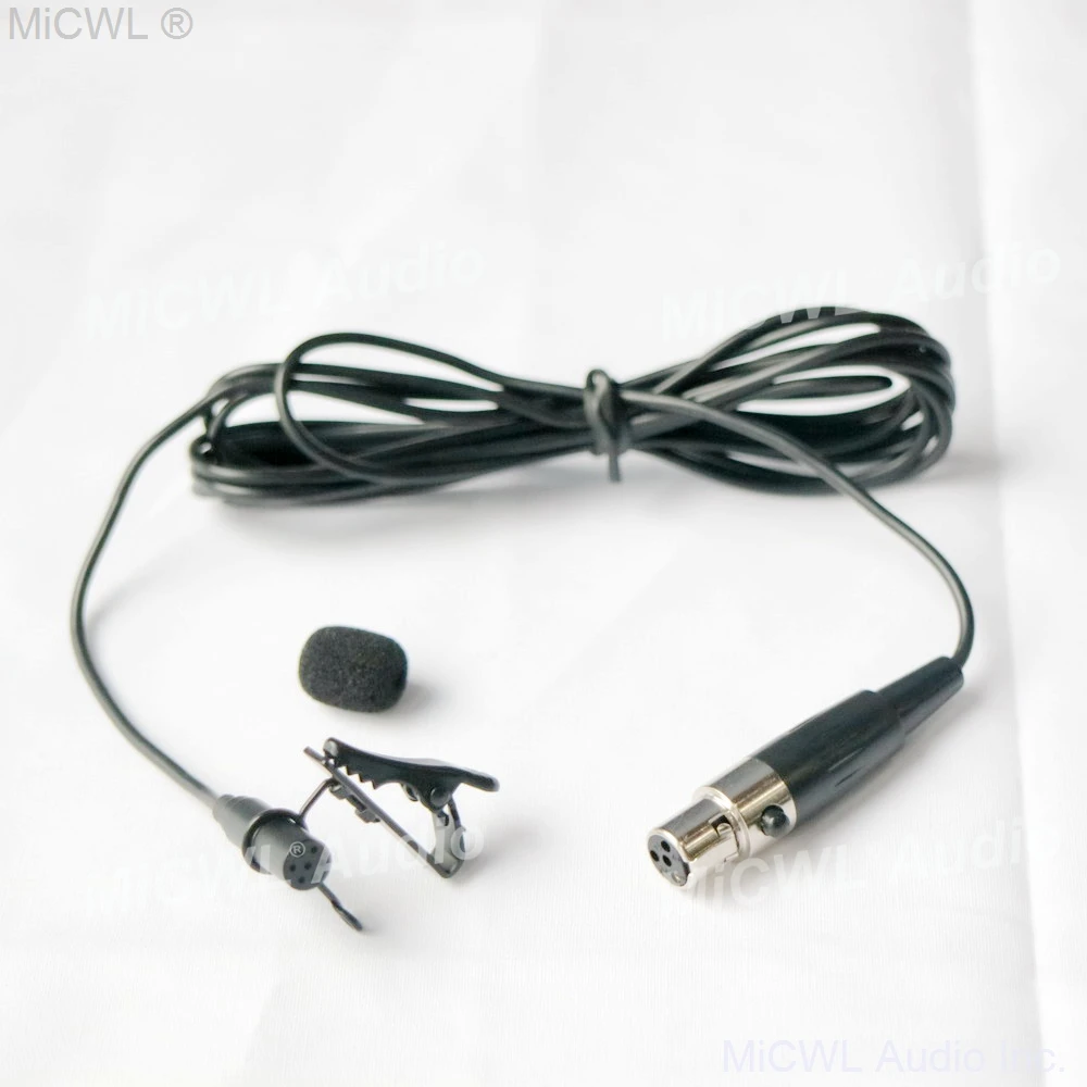 Professional ME2 Clip Lavalier Microphone for Shure Lapel Wireless System TA4F 4Pin XLR Mini | Microphones