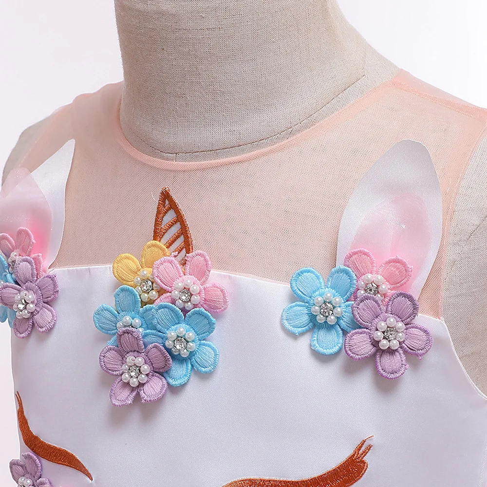 Детское платье-пачка с единорогом на свадьбу и день рождения | Детская одежда