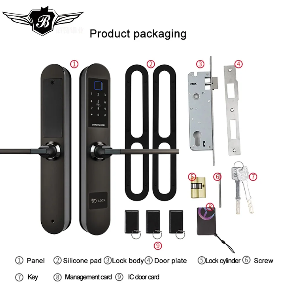 Безопасный алюминиевый раздвижной разрушенный мост интеллектуальный ключ