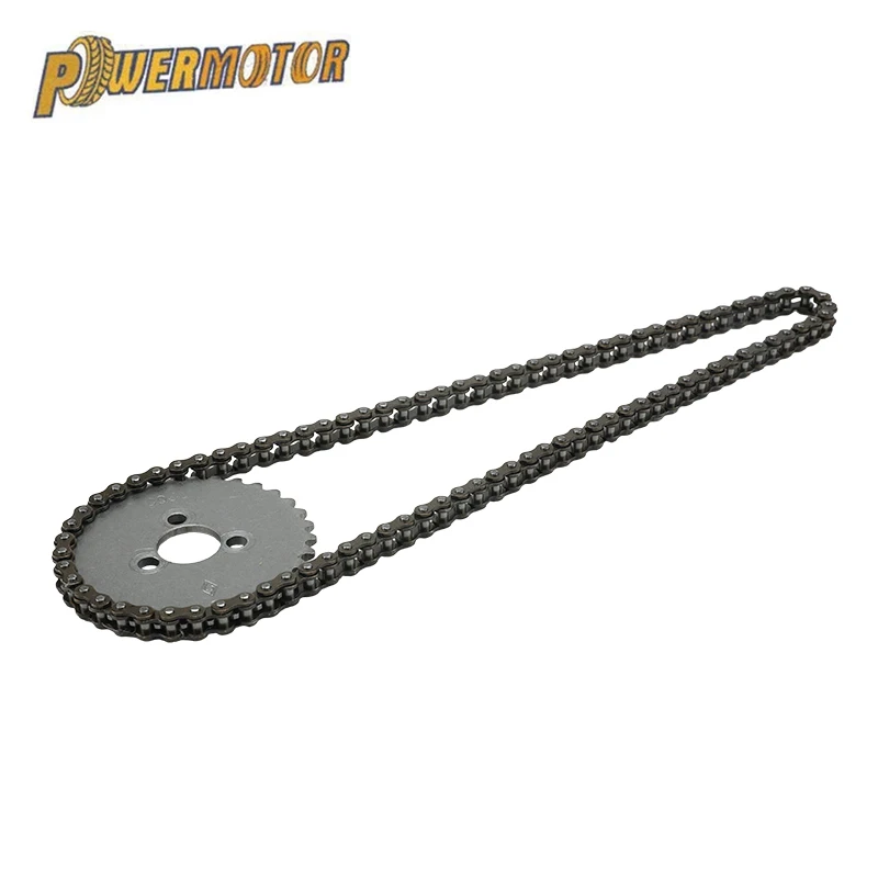 

Motorcycle 32T Timing Gear Sprocket 90 Links Timing Chain For lifan 150 150cc Horizontal Kick Starter Engines Accessories Parts
