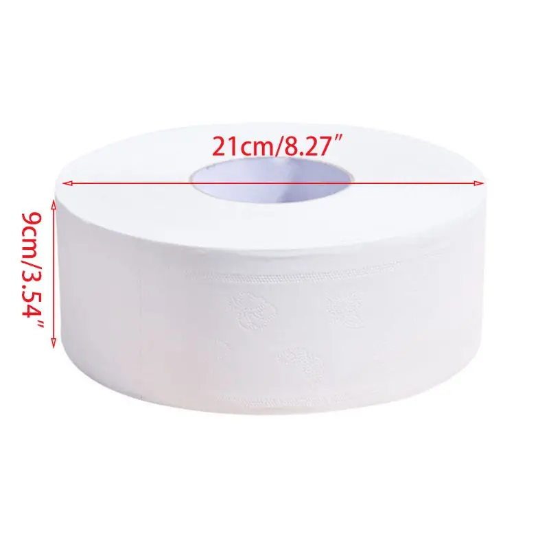

Jumbo Toilet Rolls Paper 4 Ply Bath Tissues Embossed Thickened Large Hand Towel