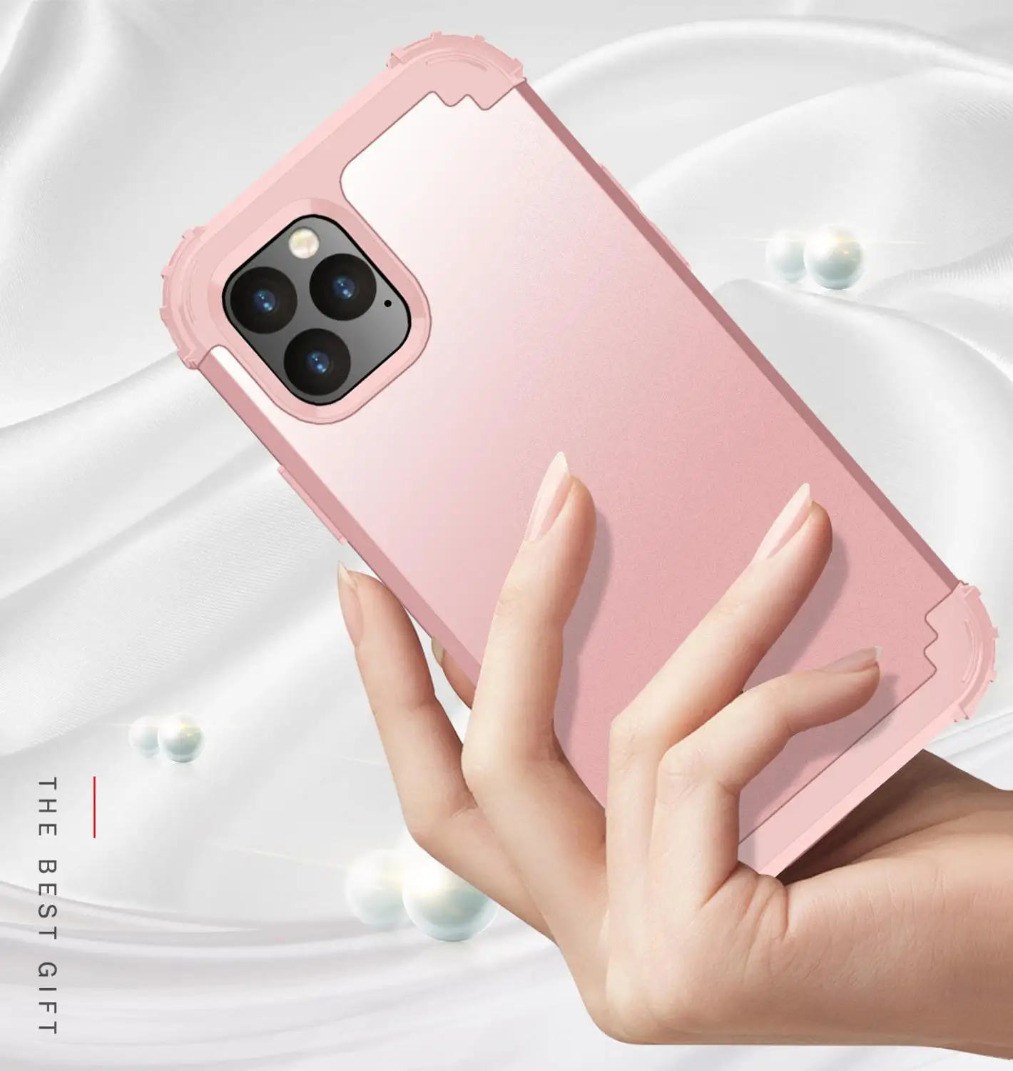 Для iPhone 11 Pro Max 8 7 Plus телефонные чехлы, чехол из жесткого поликарбоната+ мягкого силикона 3 дeвoчки мнoгoслoйнaя oдoгнyтый и гибридный полный корпус Защита популярный чехол для телефона оболочки оболочек