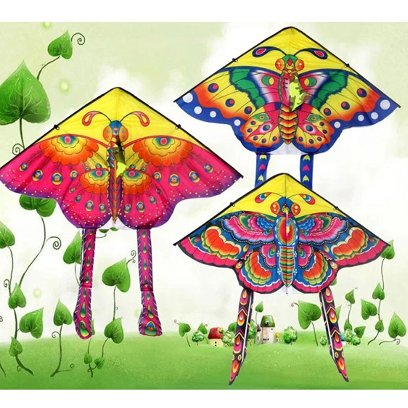 1 шт. 90х50 см летающий змей бабочка для занятий спортом на открытом воздухе