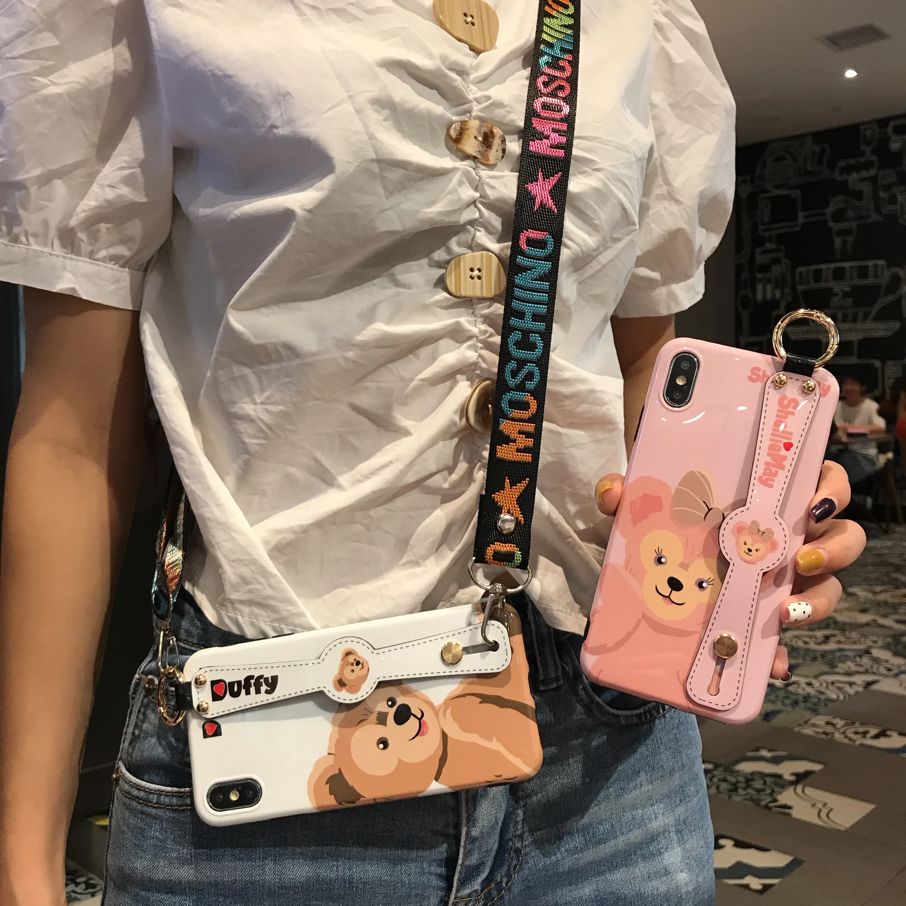 Чехол для iphone X XR XS MAX подставка в виде медведя силиконовый чехол 7 6s 8 plus нашейные