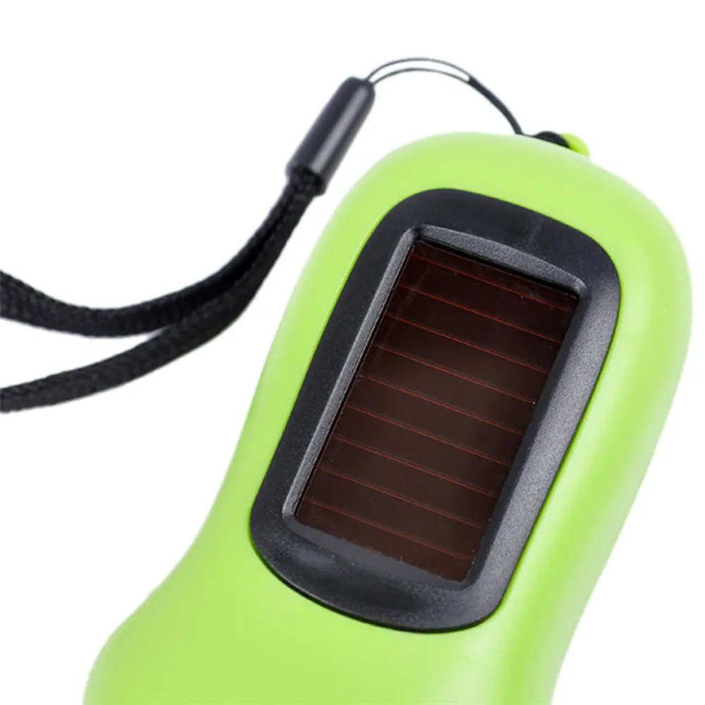 

Mini LED Hand Crank Dynamo Solar Power Rechargeable Carabiner Camping Flashlight B99