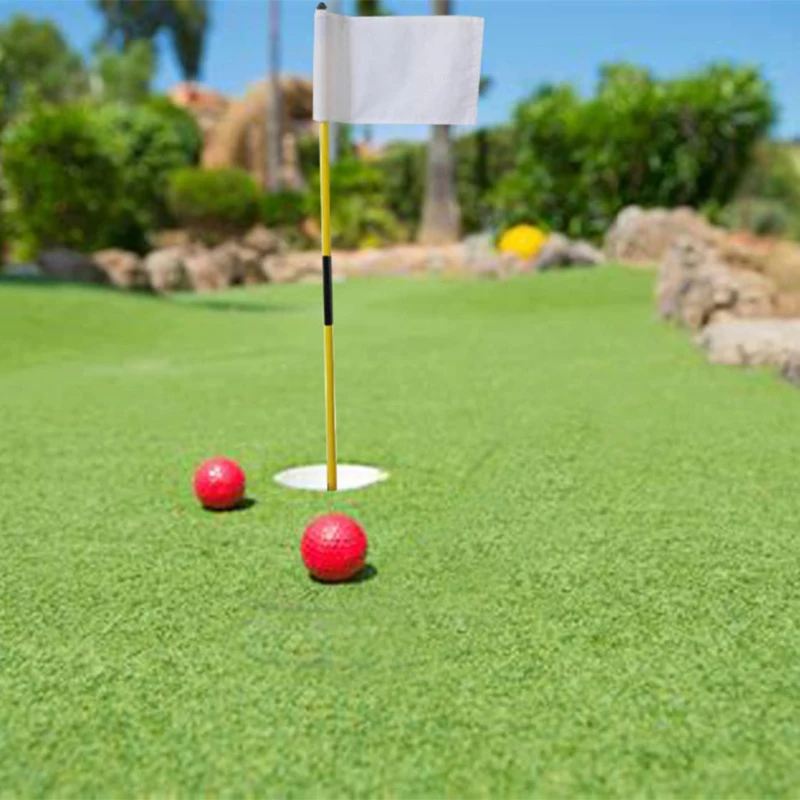 CRESTGOLF 1 набор в упаковке задний двор Практика Гольф Отверстие полюс Кубок флаг
