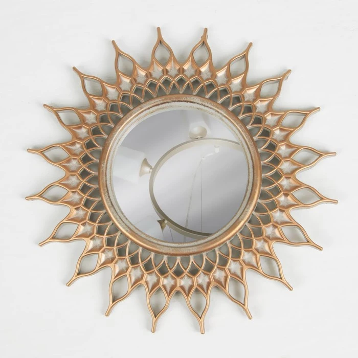 Зеркало настенное Солнце d зеркальной поверхности 10 5 см