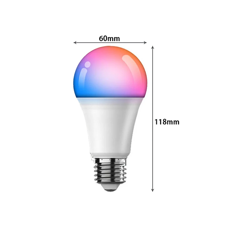 

Wifi Smart LED light Bulb 9W E26 900LM RGBW Dimmable for Alexa/Google Home