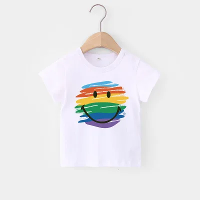 

VIDMID Children Summer Clothing Girls Short Sleeve Tees Tops Clothes Kids Cartoon Print T-shirt Baby girl cotton T-shirt 4018 04