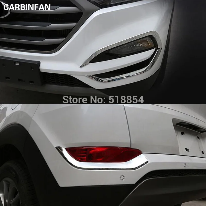 Аксессуары для HYUNDAI TUCSON TL 2015 2017 хромированный Передний + задний противотуманный