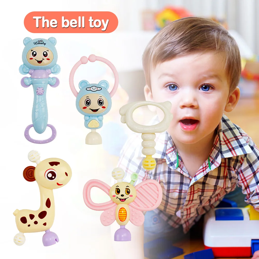 

1 Set Newborn Baby Rattles Shaking Bell BPA-Free Grab Music Toys Teether for Infant Early Education BM88