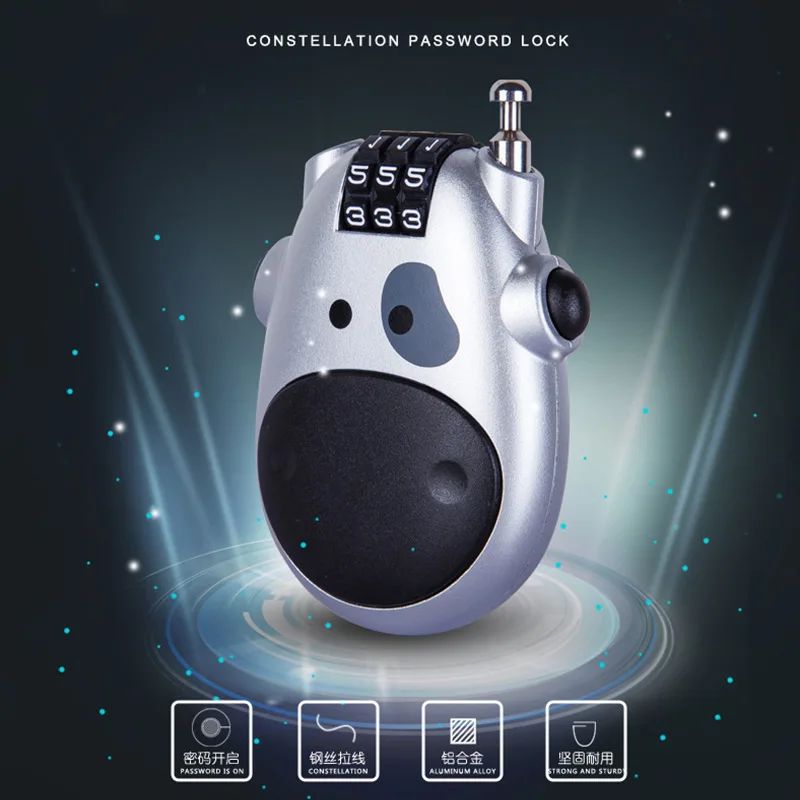 Сбрасываемый 3 значный Комбинированный Замок дорожный замок для чемодана